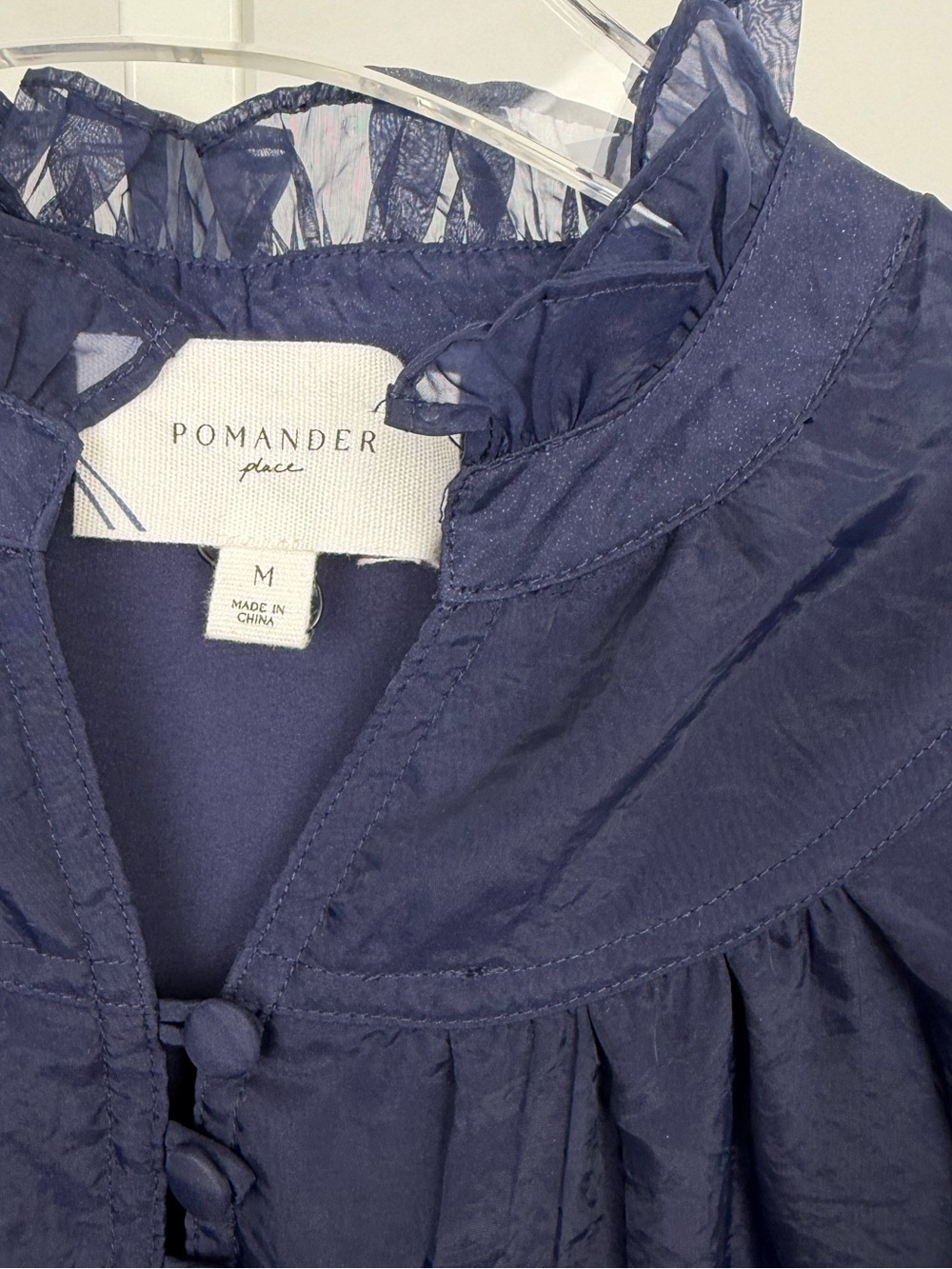 Tuckernuck Navy Chiffon Selena Maxi Dress - Picture 9 of 11